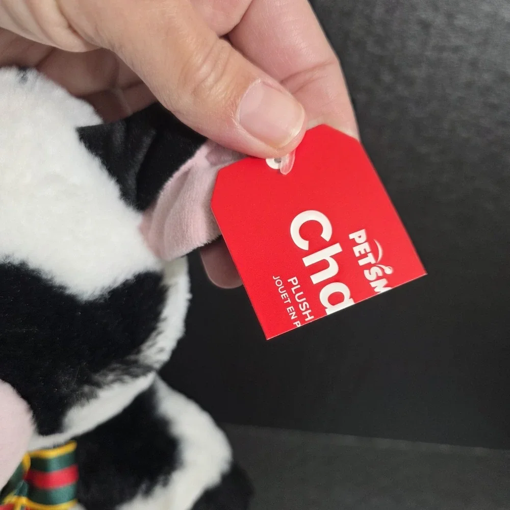 PetSmart‎ Plush Dog Squeak Toy Charm the Cow Squeaker Belly  12